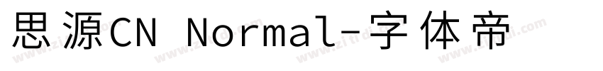 思源CN Normal字体转换
